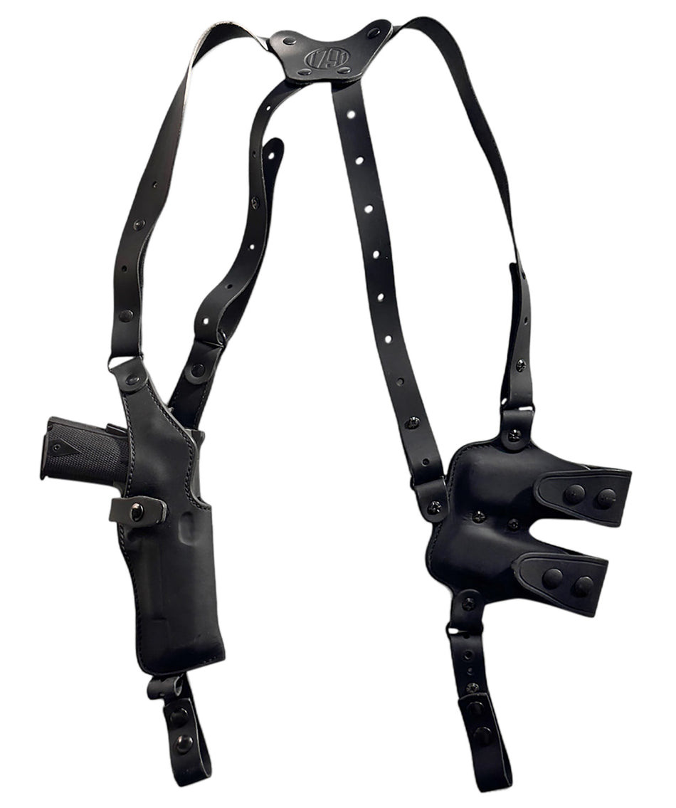 1791 Gunleather NSS2.1SBLVR Optic Ready Vertical Shoulder Holster Black Glock 17 RH