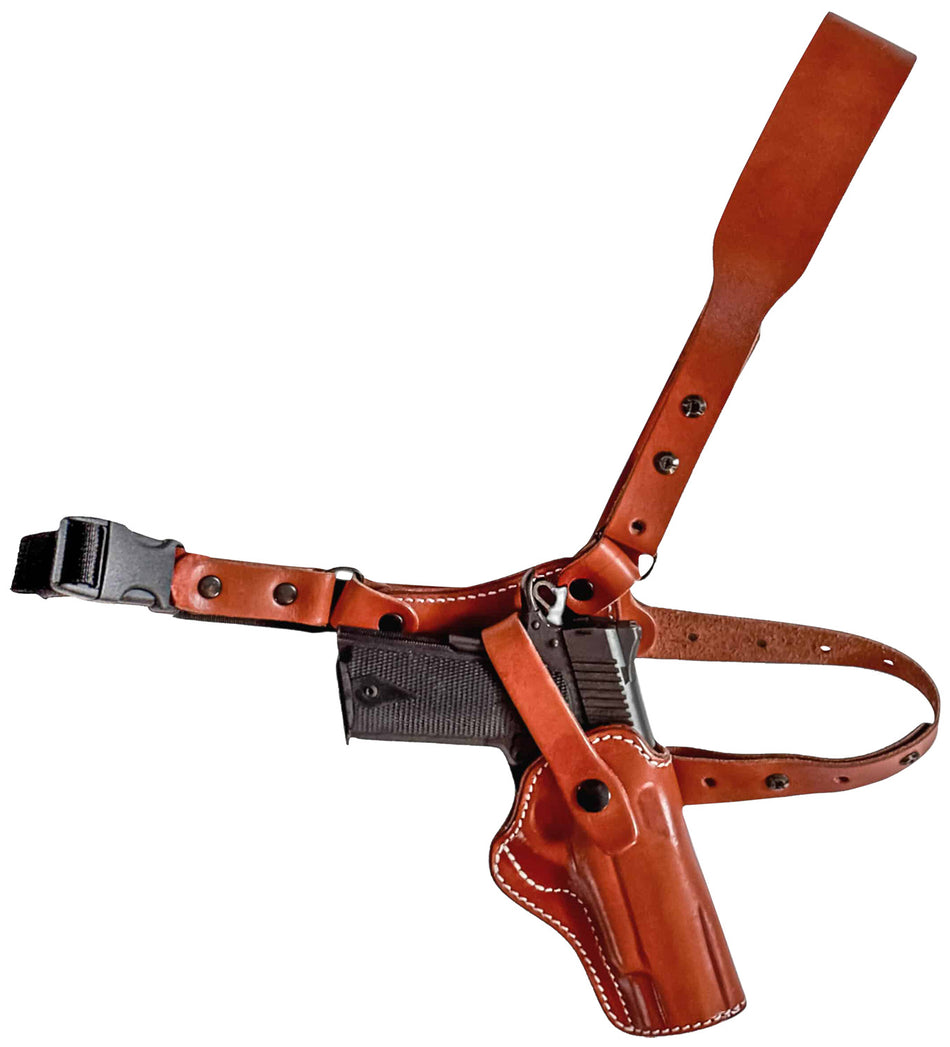 1791 Gunleather PFC1CBRR Brown Right Hand Chest Holster for 1911