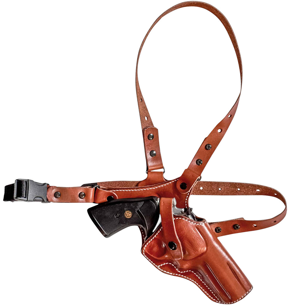 1791 Gunleather Pathfinder Revolver Chest Holster Classic Brown RH Fits Ruger Super Redhawk Alaskan