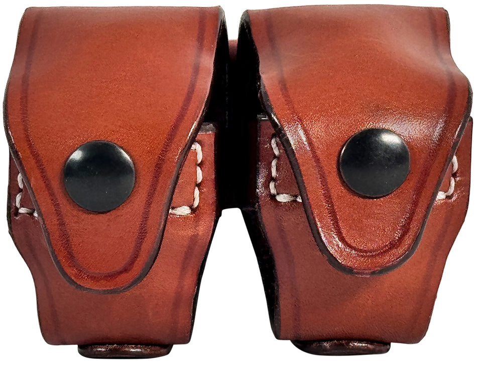 1791 Gunleather RV-SL Double Speed Loader Carrier Brown Steerhide Belt Compatible w/ 5 and 6 Shot Revolvers