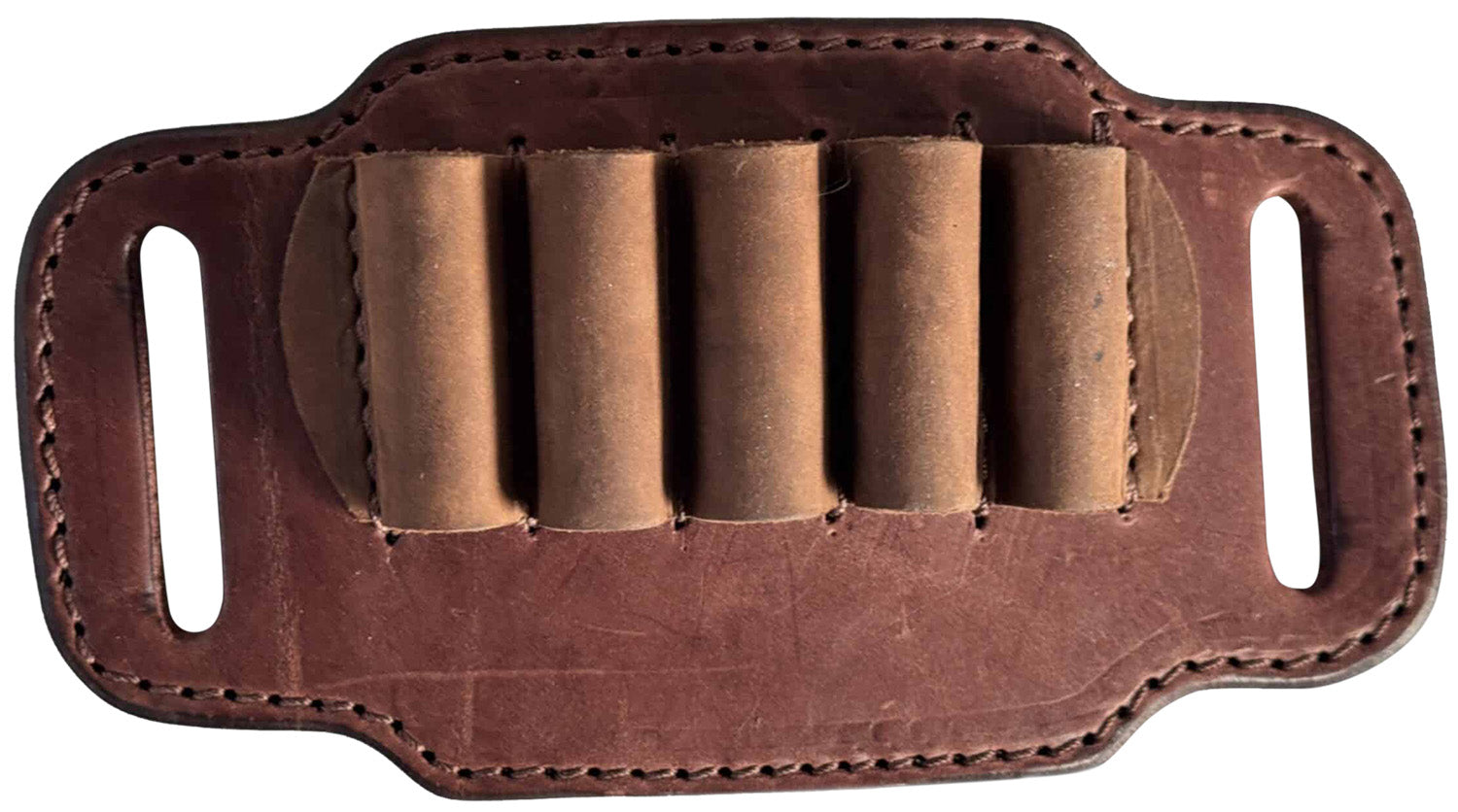 1791 Gunleather Brown Leather Ammo Belt Slide 12 Gauge HNTABS12BRWA