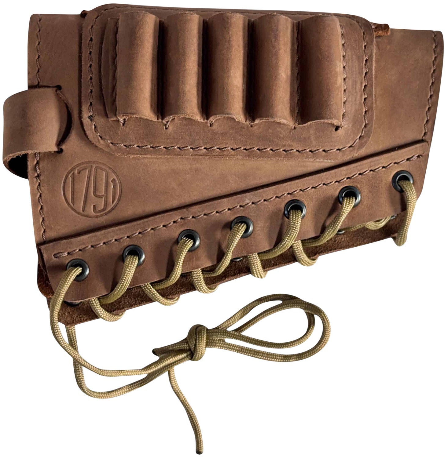 1791 Gunleather 12GA Butt Cuff Stock Shell Holder Brown