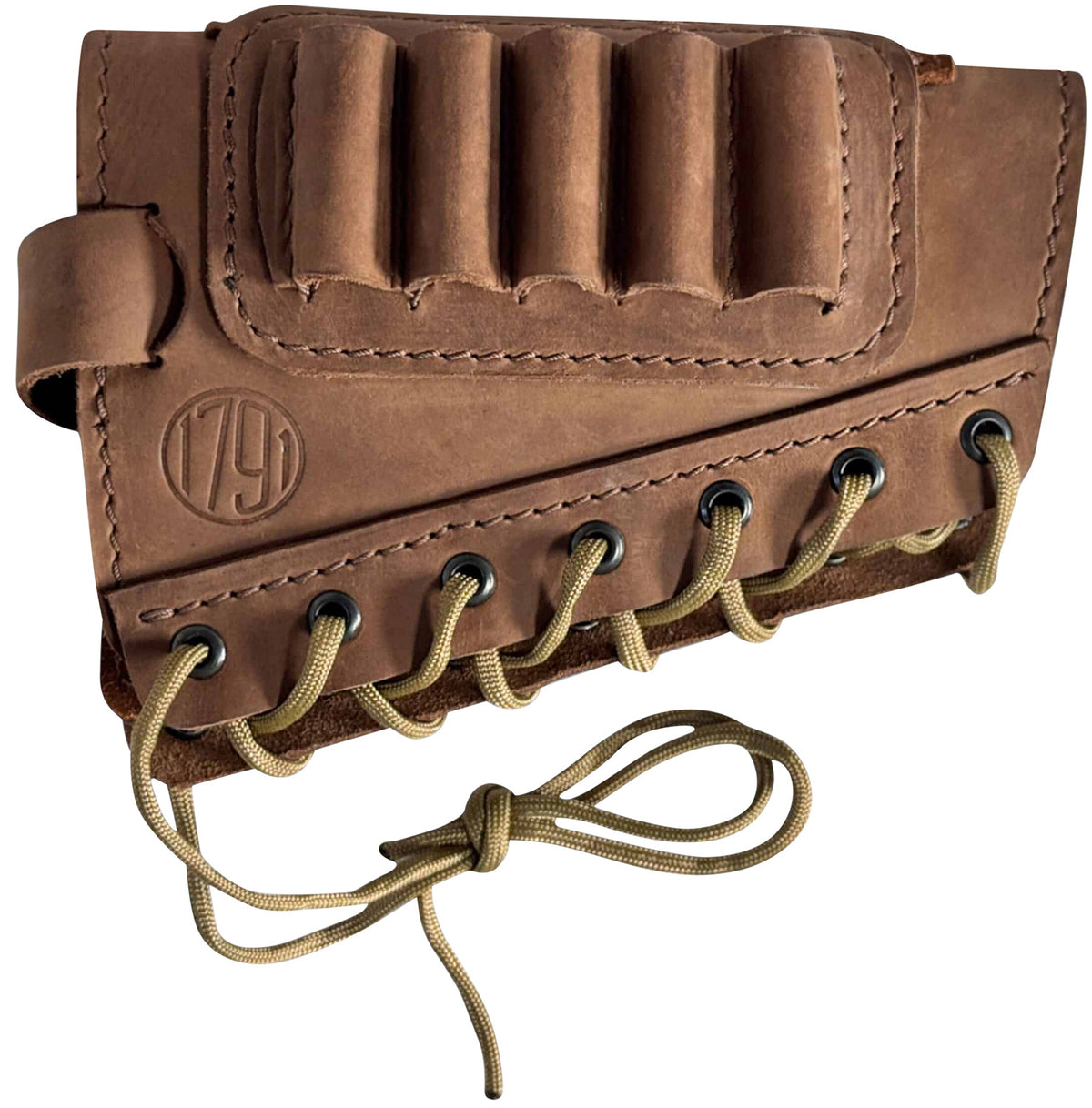 1791 HUNT Medium Rifle Butt Cuff Stock Shell Carrier Brown