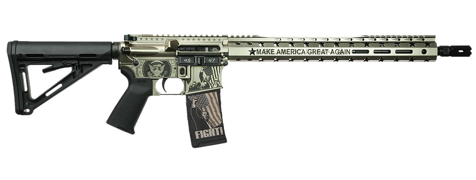 Black Rain Ordnance Trump FX Custom Limited Edition 5.56 NATO Spec 15 Rifle Silver 30rd