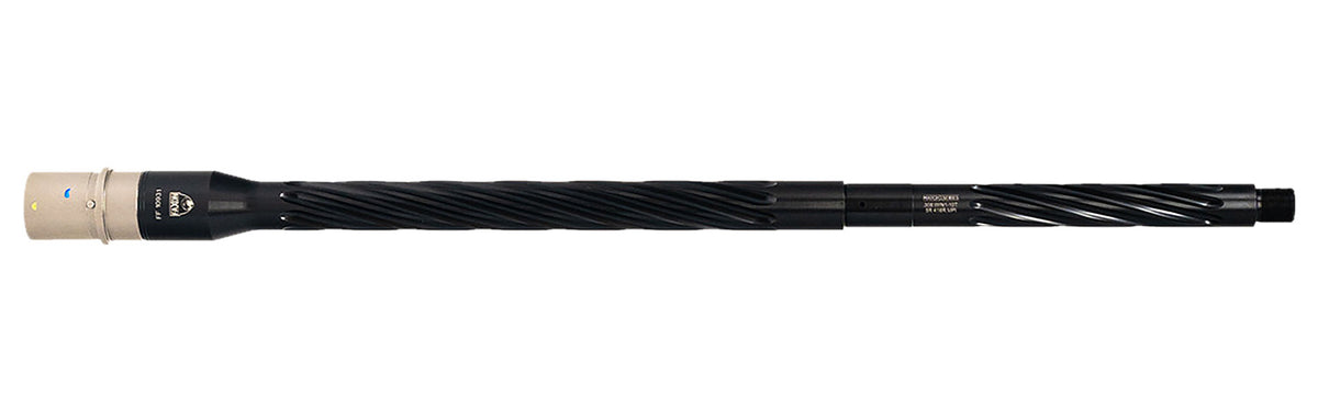 Faxon Match 308 Win 20 Inch Spiral Fluted Salt Bath Nitride 416-R Stainless Barrel