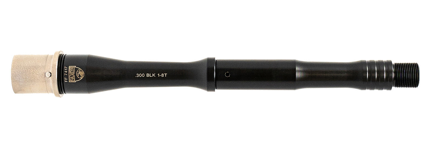 Faxon Match 300 Blackout 9" 416-R Stainless Black Nitride Barrel