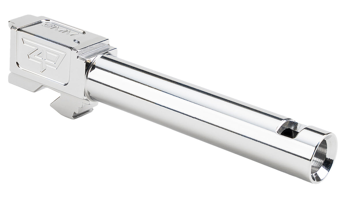 Zaffiri Precision Glock 17 Gen 1-4 Blowhole Compensator Slide Silver 416R Stainless ZP.17BCPSS