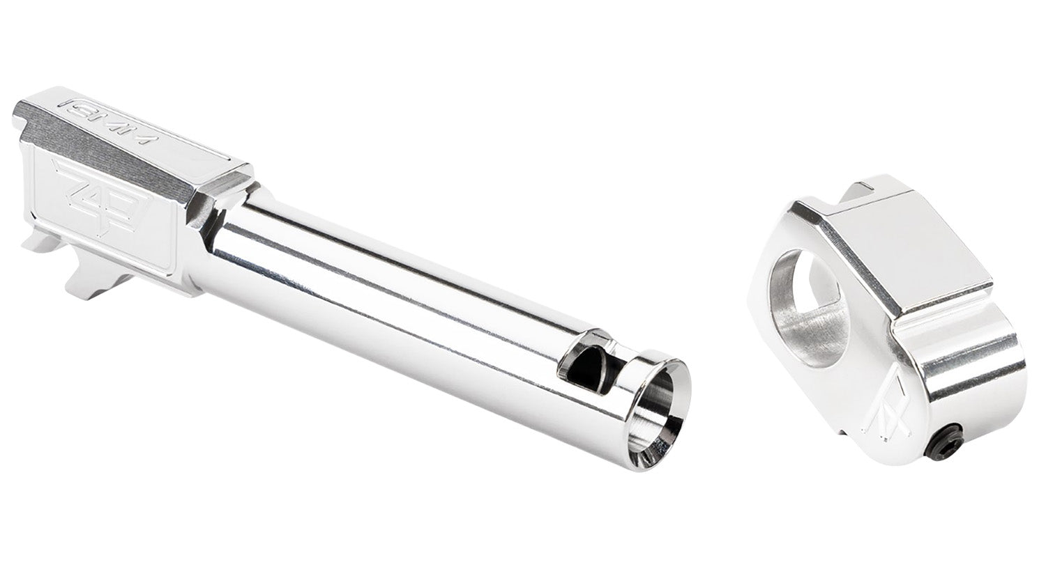 Zaffiri Precision Sig P365 Threadless Compensator 9mm Silver 17-4 Stainless Steel ZP.365BTCSS