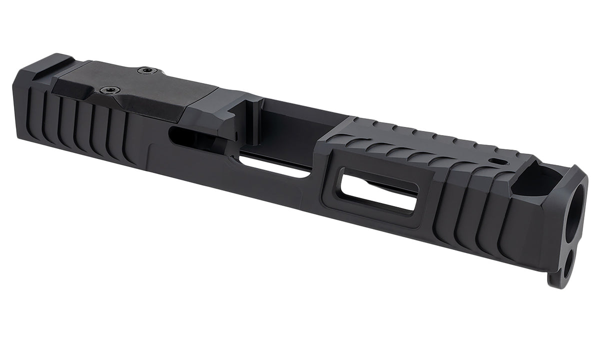 Zaffiri Precision ZPS.IBS Custom Glock 43/43x Slide with Blowhole Compensator Black Stainless Steel
