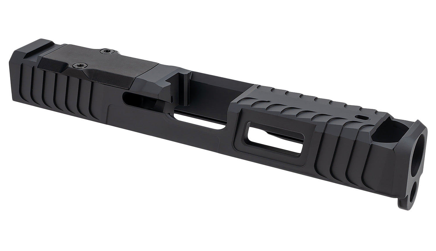 Zaffiri Precision ZPS.IBS Custom Glock 43/43x Slide with Blowhole Compensator Black Stainless Steel