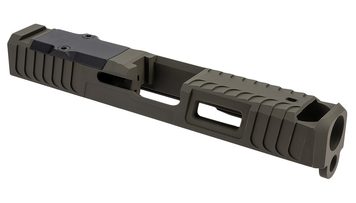 Zaffiri Precision ZPS.IBS Blowhole Compensator Slide Glock 19 Gen 3 OD Green Stainless