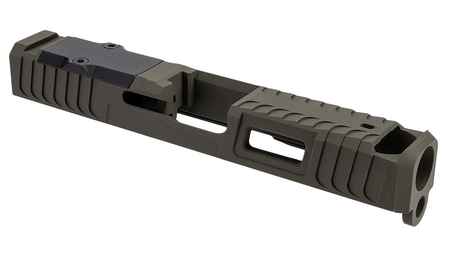 Zaffiri Precision ZPS.IBS Blowhole Compensator Slide Glock 19 Gen 3 OD Green Stainless