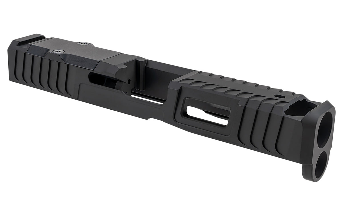 Zaffiri Precision ZPS.IBS Blowhole Compensator Slide Glock 19 Gen 5 Black Stainless