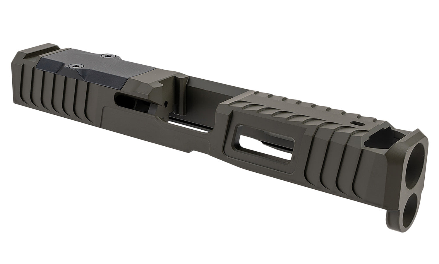 Zaffiri Precision ZPS.IBS Blowhole Compensator Slide Glock 19 Gen 5 OD Green Stainless