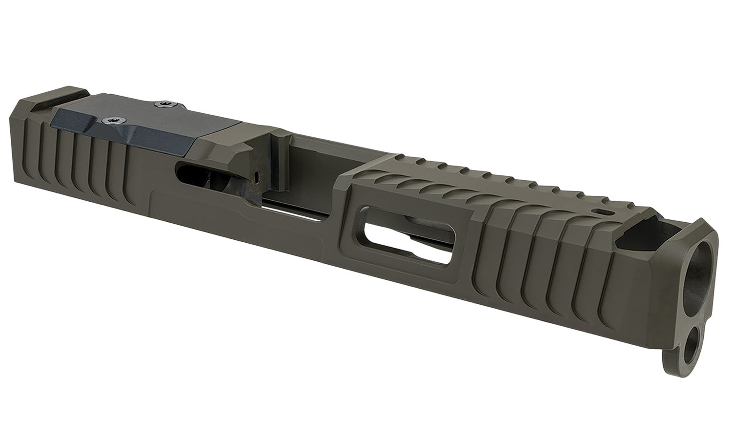 Zaffiri Precision ZPS.IBS Blowhole Compensator Slide Glock 17 Gen 3 OD Green Stainless