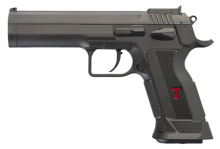 Tanfoglio TFLIMPROP9 Limited Custom 9mm Luger 19+1 4.76" Stainless Steel Barrel, Black Serrated Steel Slide, Black Polymer Frame w/Beavertail, Textured Grip