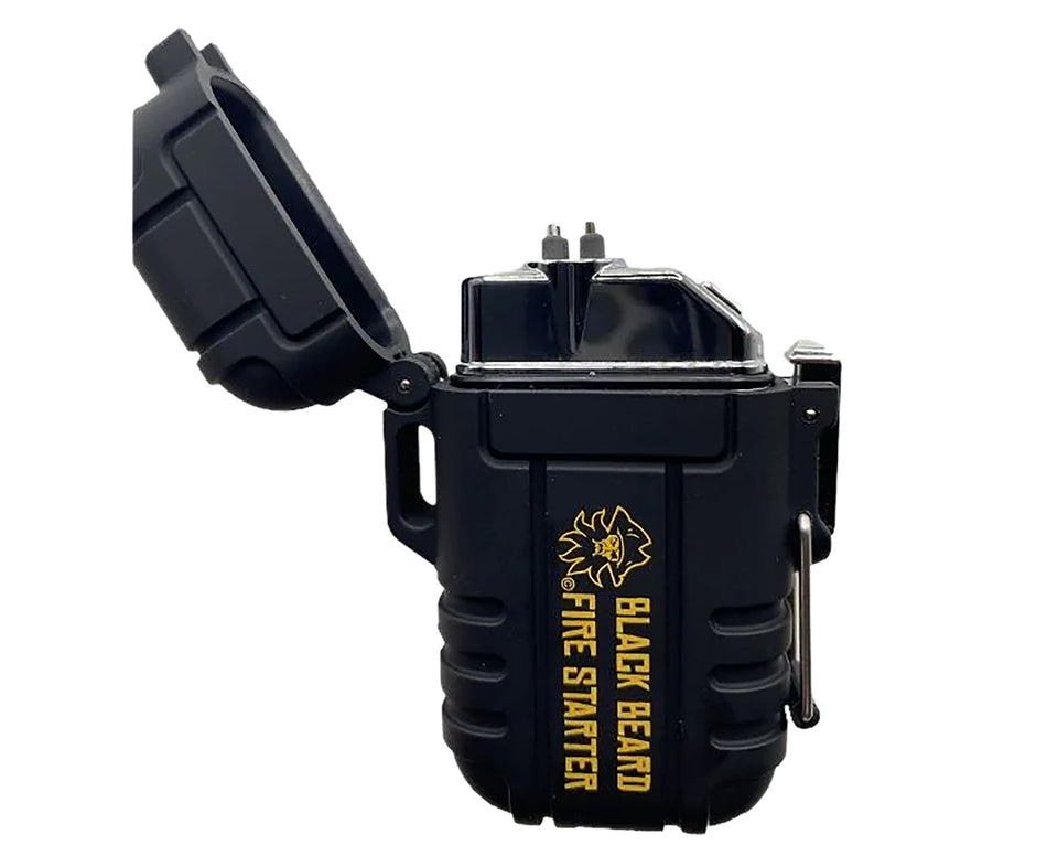 Black Beard Arc Lighter Black Dual Arc Plasma Rechargeable USB Charging Cord