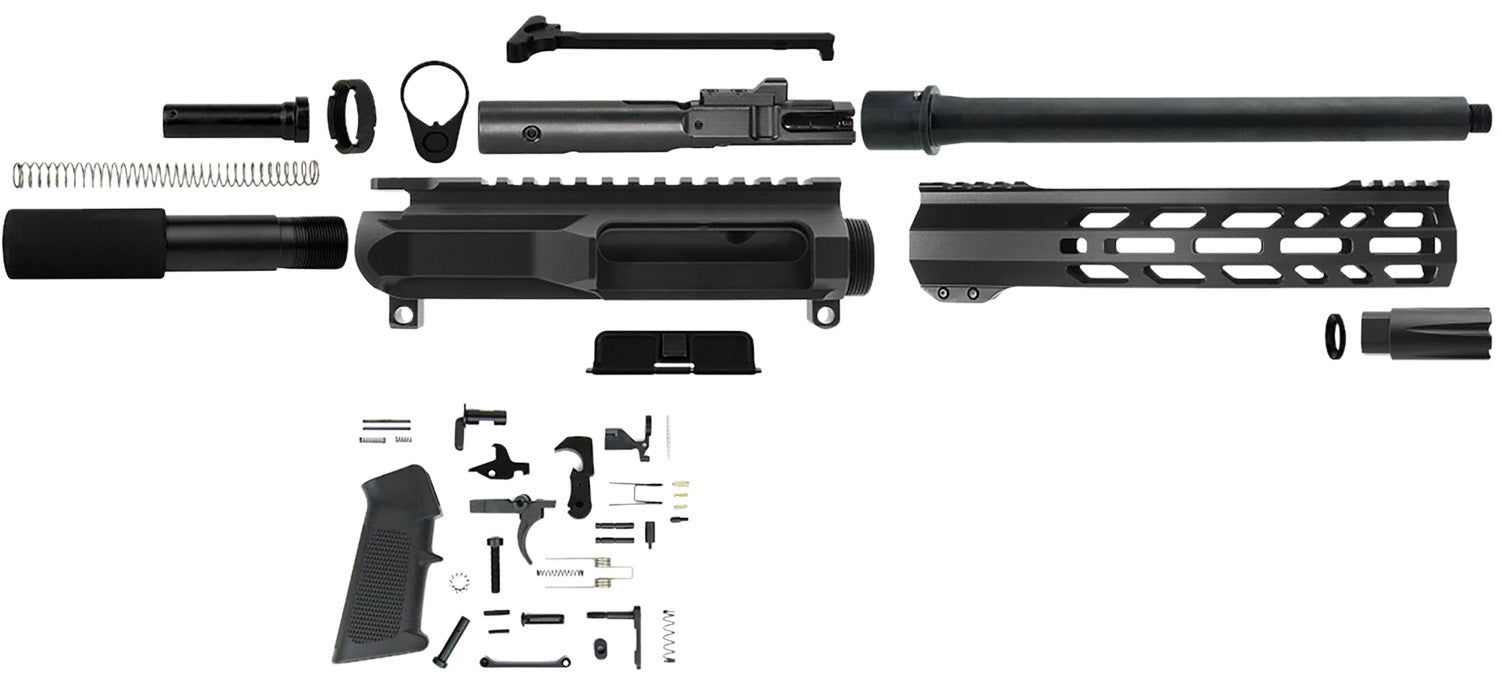 TacFire PK45ACPLPK10 .45 ACP 10" Barrel AR Pistol Parts Kit Black