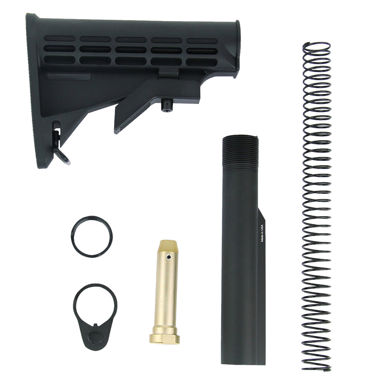 TacFire MAR084 Black Mil-Spec M4 Style AR-15 Stock Kit