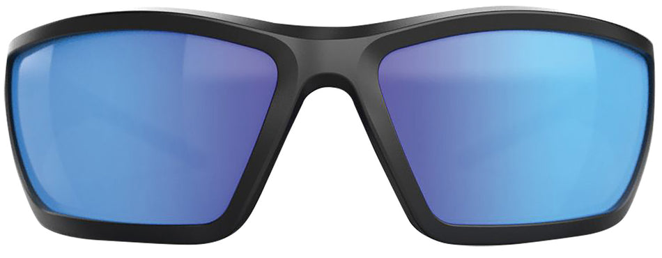 Glock AS41040 Blue Line Tactical Glasses Flex Frame Blue Mirror/Black