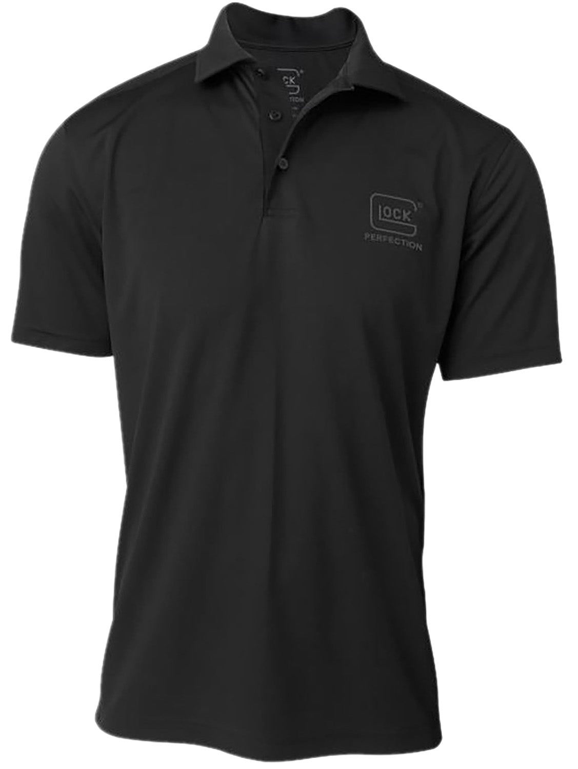 Glock AP96211 Perfection Polo Shirt Black Mesh Small Short Sleeve