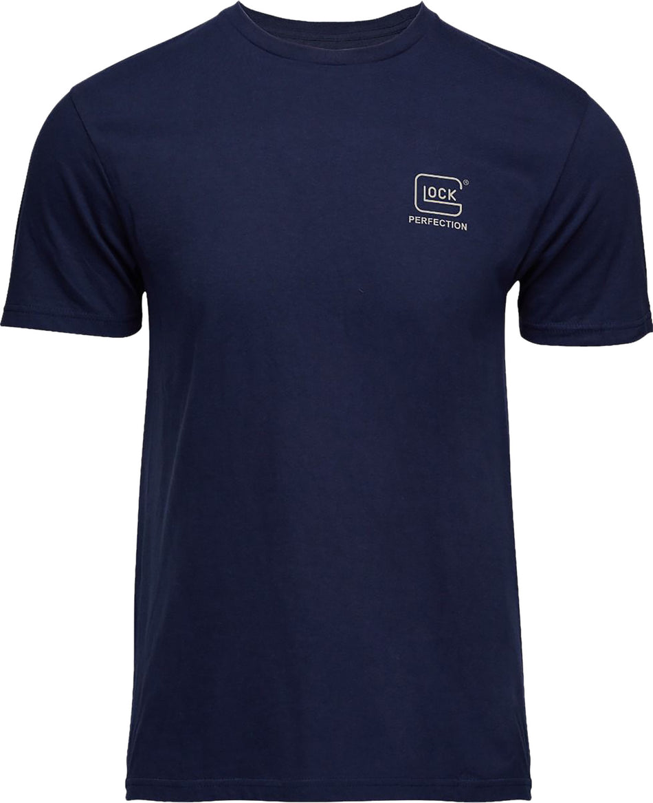 Glock AP96196 Strong Tee Shirt Navy Cotton Short Sleeve XL