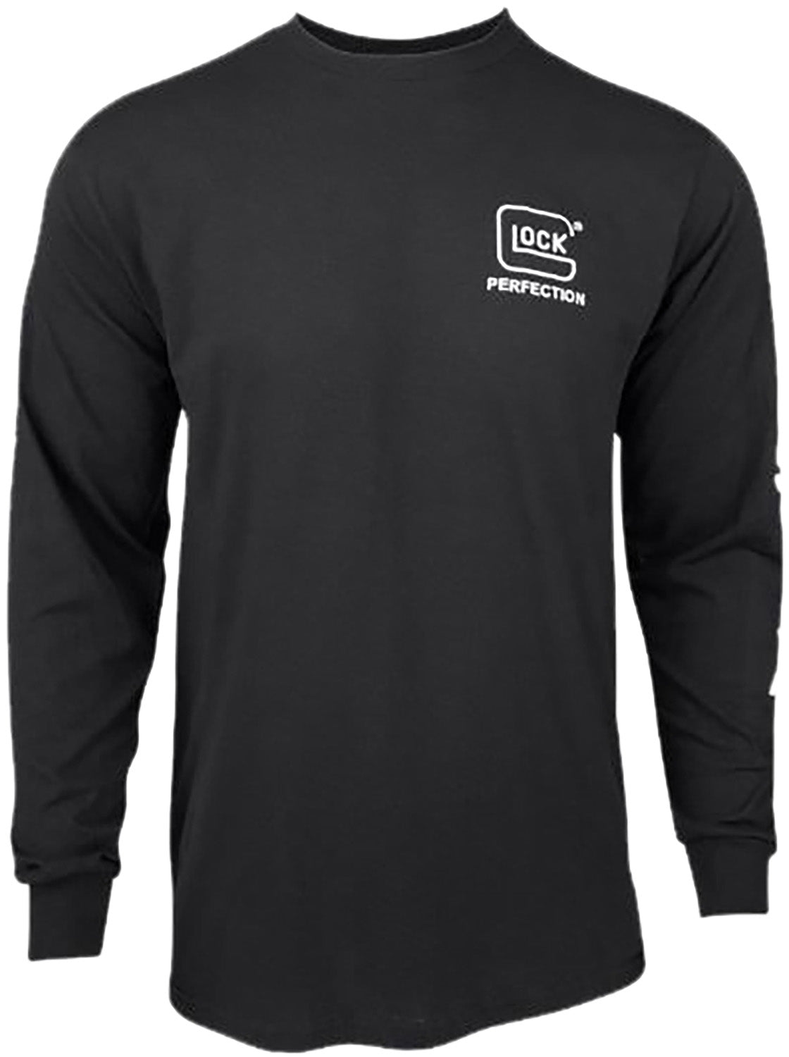Glock AP96098 Perfection Long Sleeve Tee Black Cotton Small