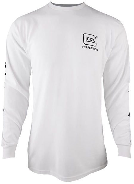 Glock AP96092 White Cotton Long Sleeve Shirt Small
