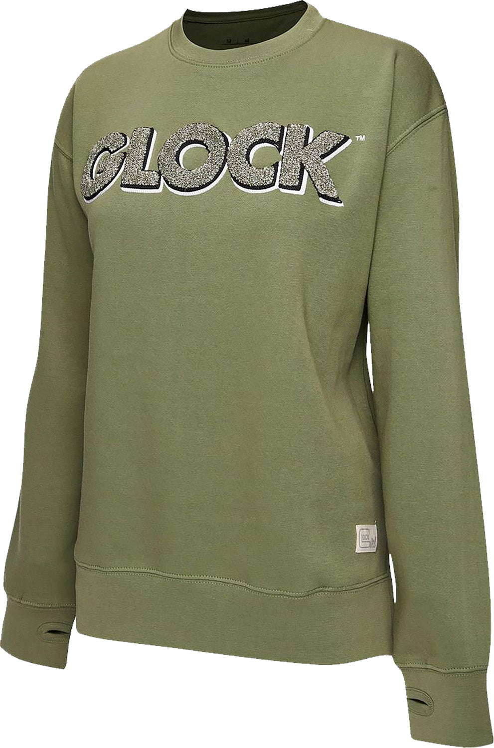 Glock AP96263 Crewneck Raglan Sweatshirt Olive Cotton/Polyester Long Sleeve XL