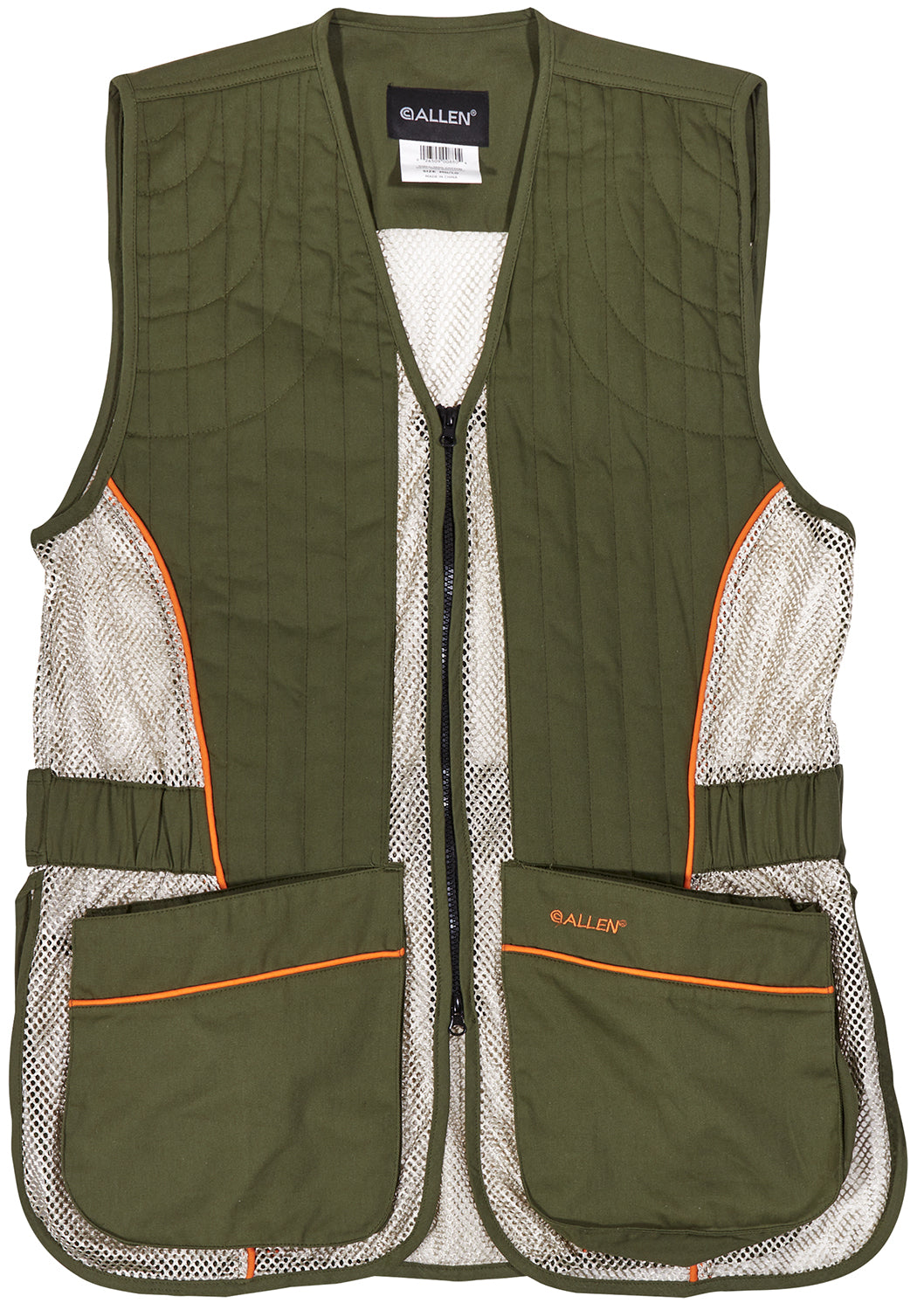 Allen Ace Shooting Range Vest M/L Olive Tan 22611
