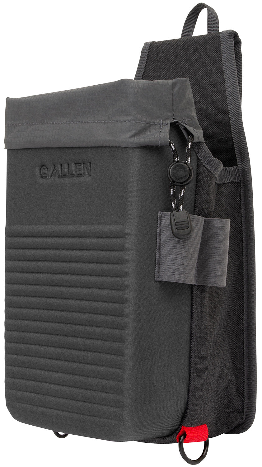 Allen Competitor Double-Compartment EVA Shell Bag, 12 Gauge, Gray with Adjustable Belt