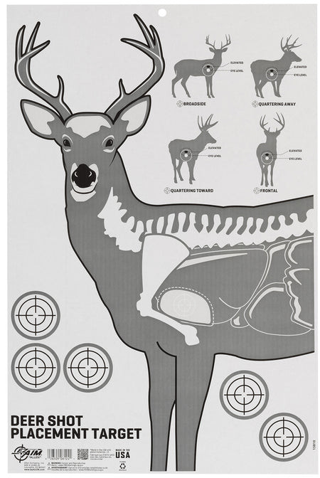 Allen 15810 Deer Vitals Paper Hanging Range Target Corrugated 23" x 35"