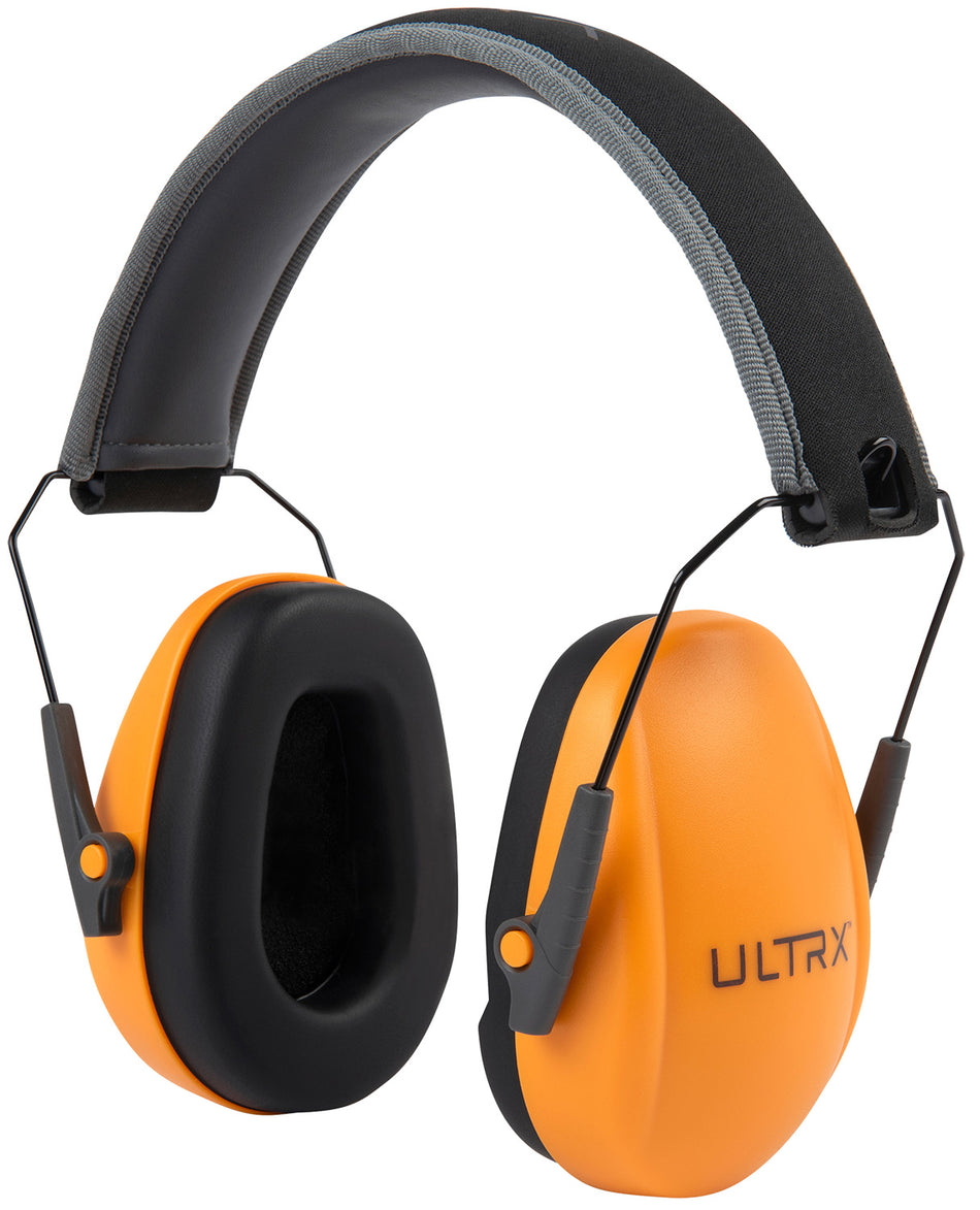 Allen 4172 Slim Profile Passive Hearing Protection Earmuff Orange Youth