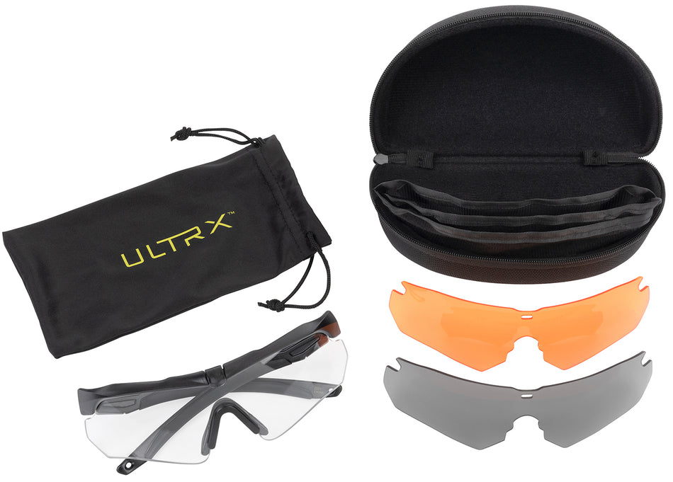 Allen 4190 Ultrx Safety Glasses Set - 3 Interchangeable Lenses