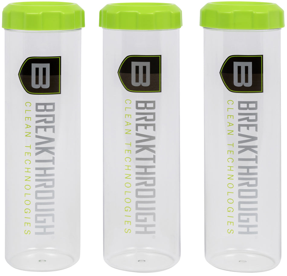 Breakthrough Clean Suppressor Soaking Tubes Clear and Green 3 Pack