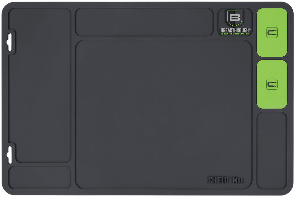 Breakthrough Clean Shield Mat for Handguns Gray Green PVC 17.88"x11.88"