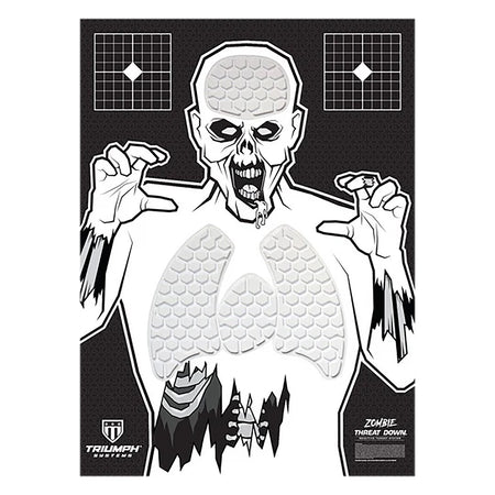 Triumph Systems Bleeding Zombie Reactive Gel Splatter Shooting Target, 30x22 Inch