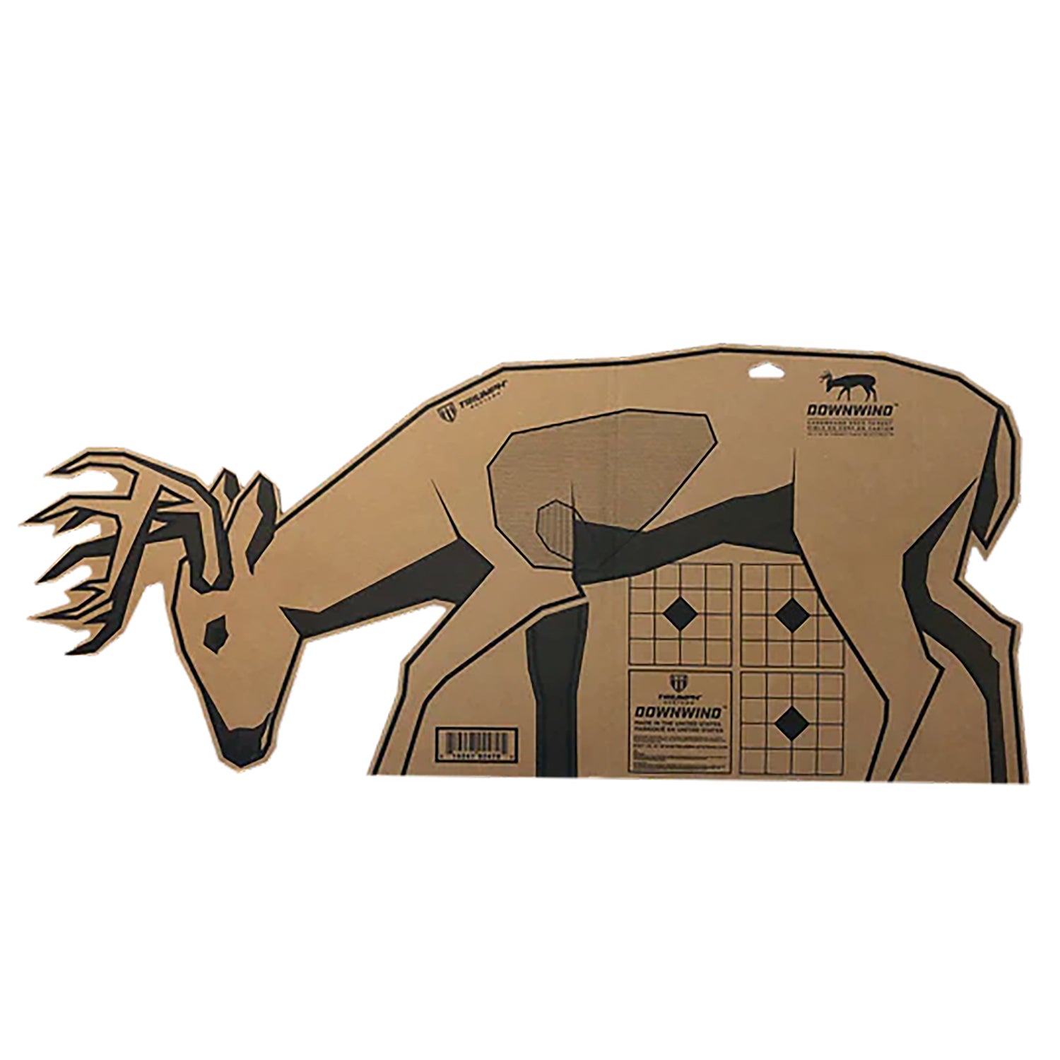 Triumph Systems 020020000 Downwind Standing Deer Cardboard Target 40x17.5 Inches
