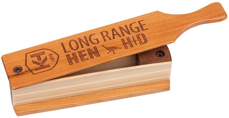 Knight & Hale HD Long Range Hen Box Call KHT0207 Turkey Double-Sided Cherry/Walnut