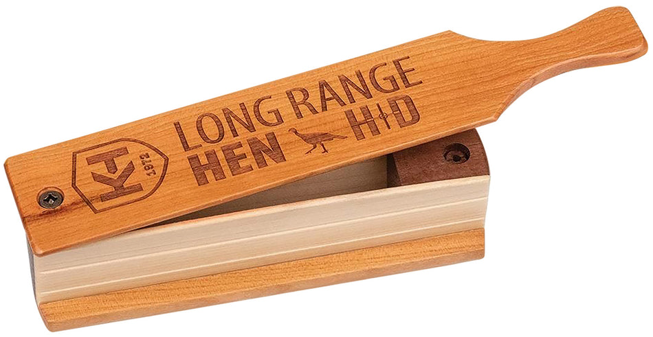 Knight & Hale HD Long Range Hen Box Call KHT0207 Turkey Double-Sided Cherry/Walnut
