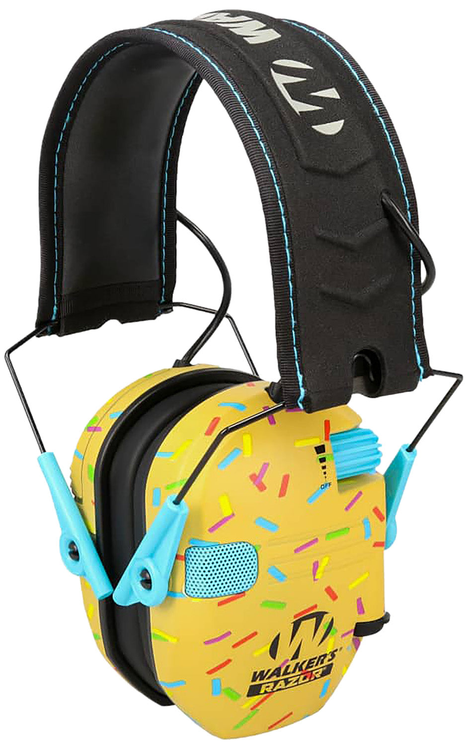 Walker's Razor Slim Electronic Hearing Protection Muff 23 dB Sprinkles Pattern
