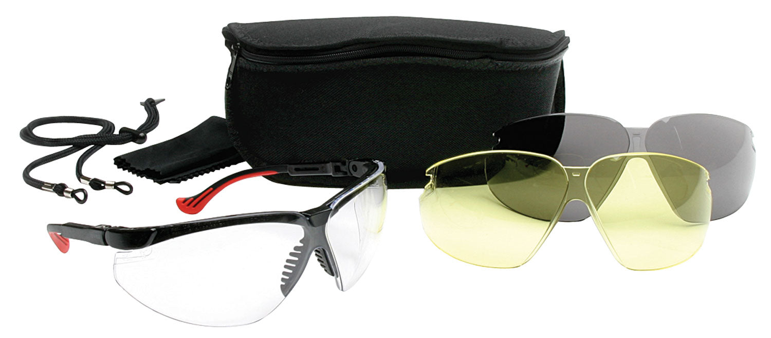 Howard Leight Genesis Safety Glasses Black Frame R01637