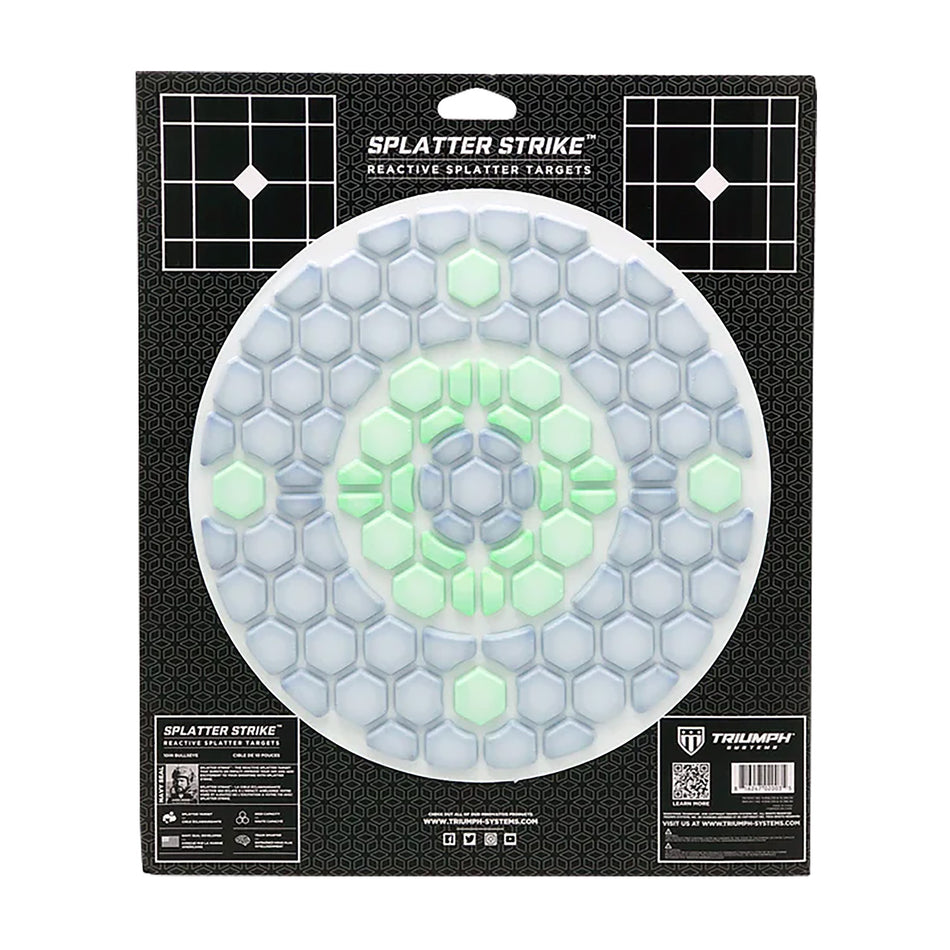 Triumph Systems 031502001 Splatter Strike Reactive Bullseye Hanging Corrugated Shooting Target