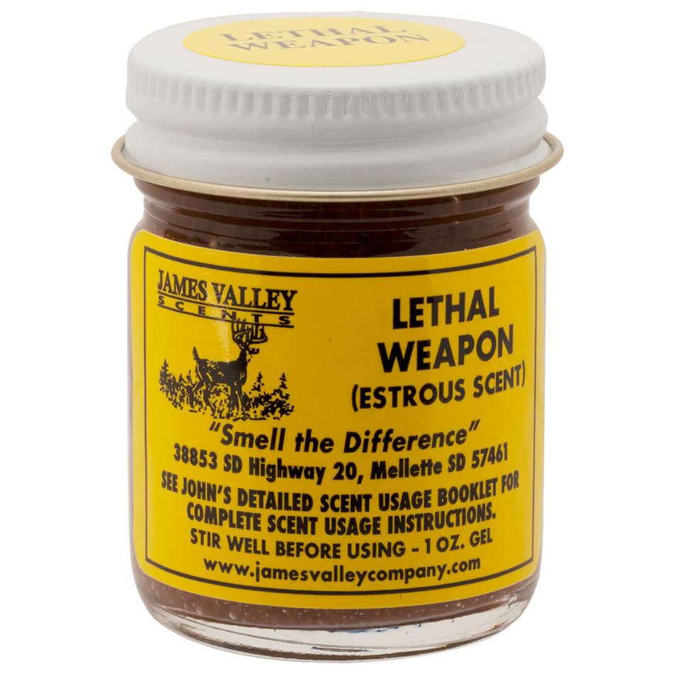 James Valley Lethal Weapon Buck Lure Gel Scent 1 oz.