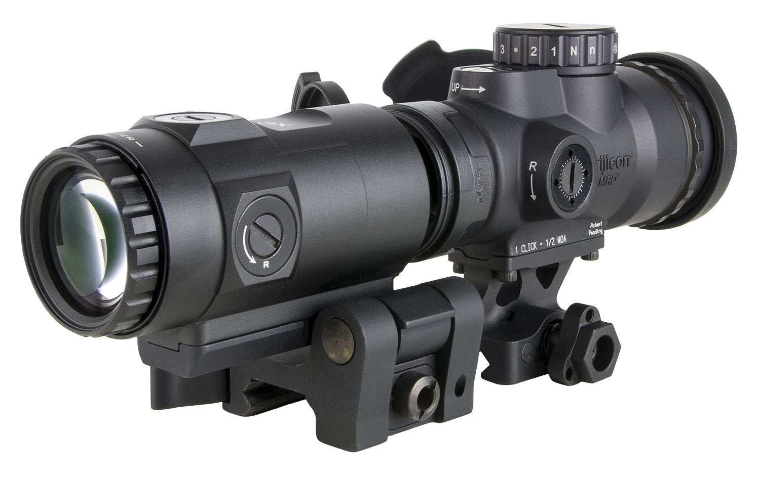 Trijicon MRO HD Patrol Combo 2200111 1x25 68 MOA/2 MOA Green Dot Sight and 3x Magnifier Set