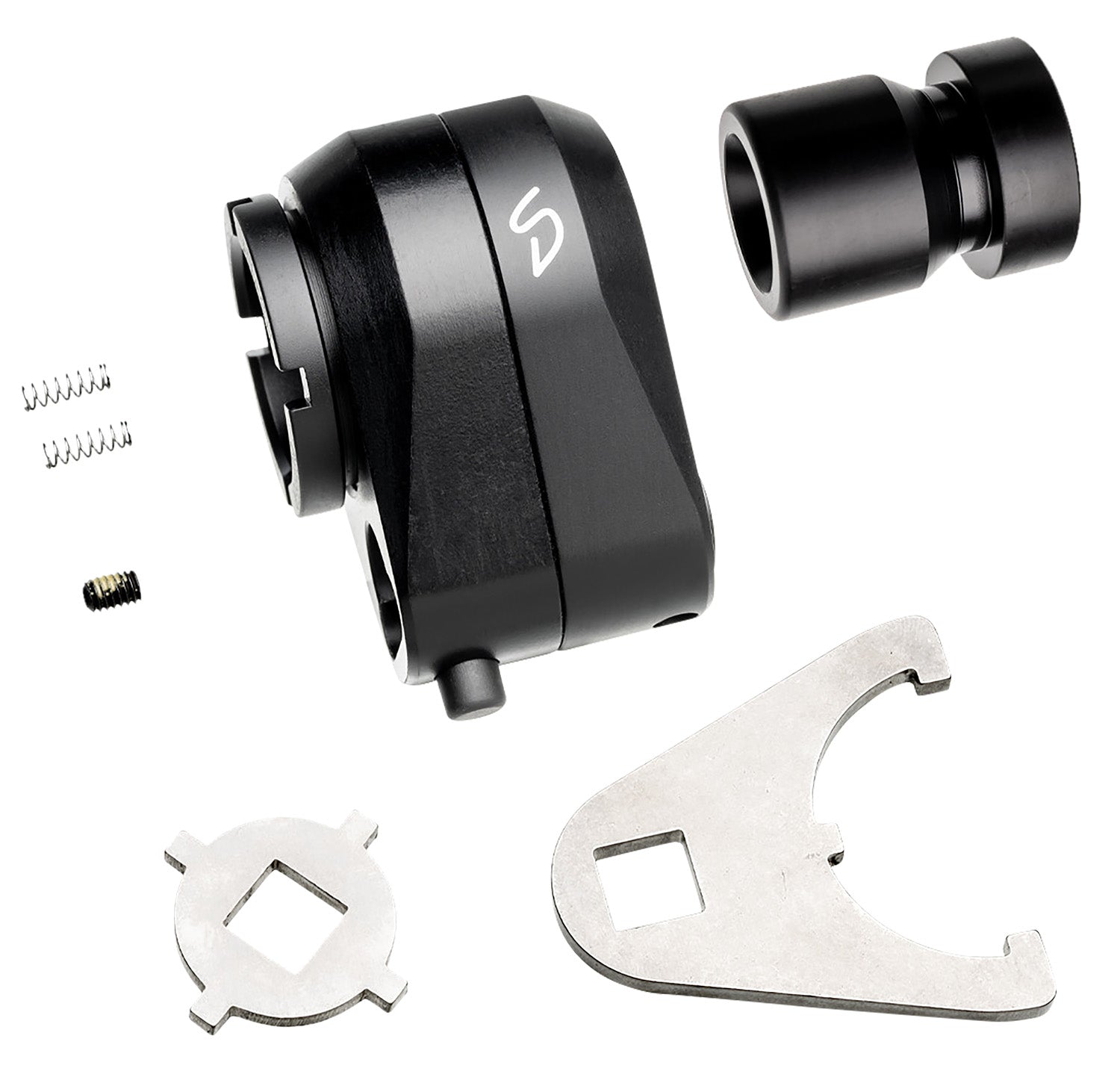 Stern Defense Rapid Attach Mini Buttstock Adapter Black 7075 Aluminum Steel AR-Platform
