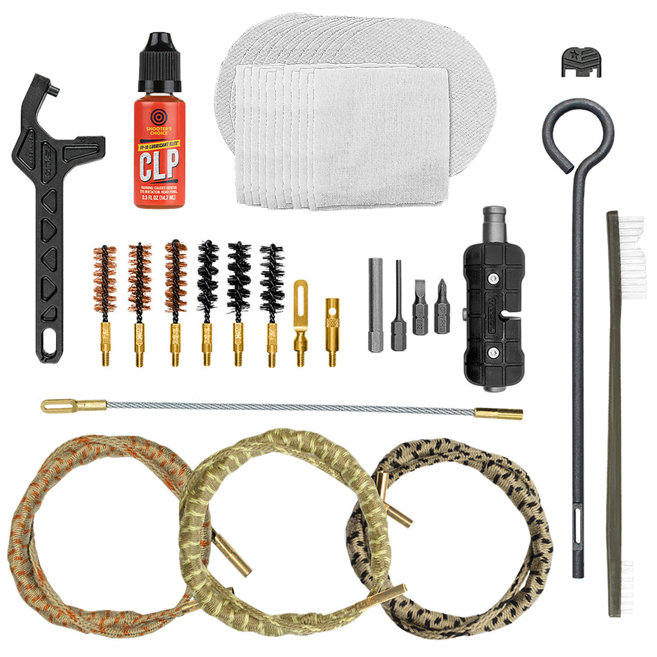 Otis Professional Glock Pistol Cleaning Kit 9mm .40 .45 Cal Memory-Flex Cable