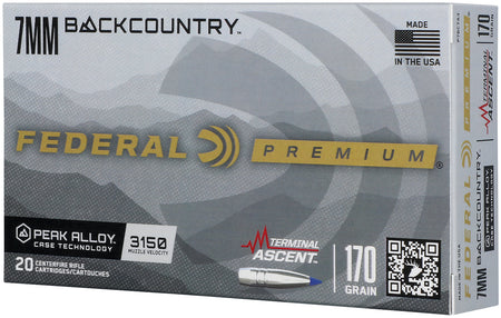 Federal 7mm Backcountry Rifle Ammo Backcountry Polymer Tip PolyTip 170 grain 