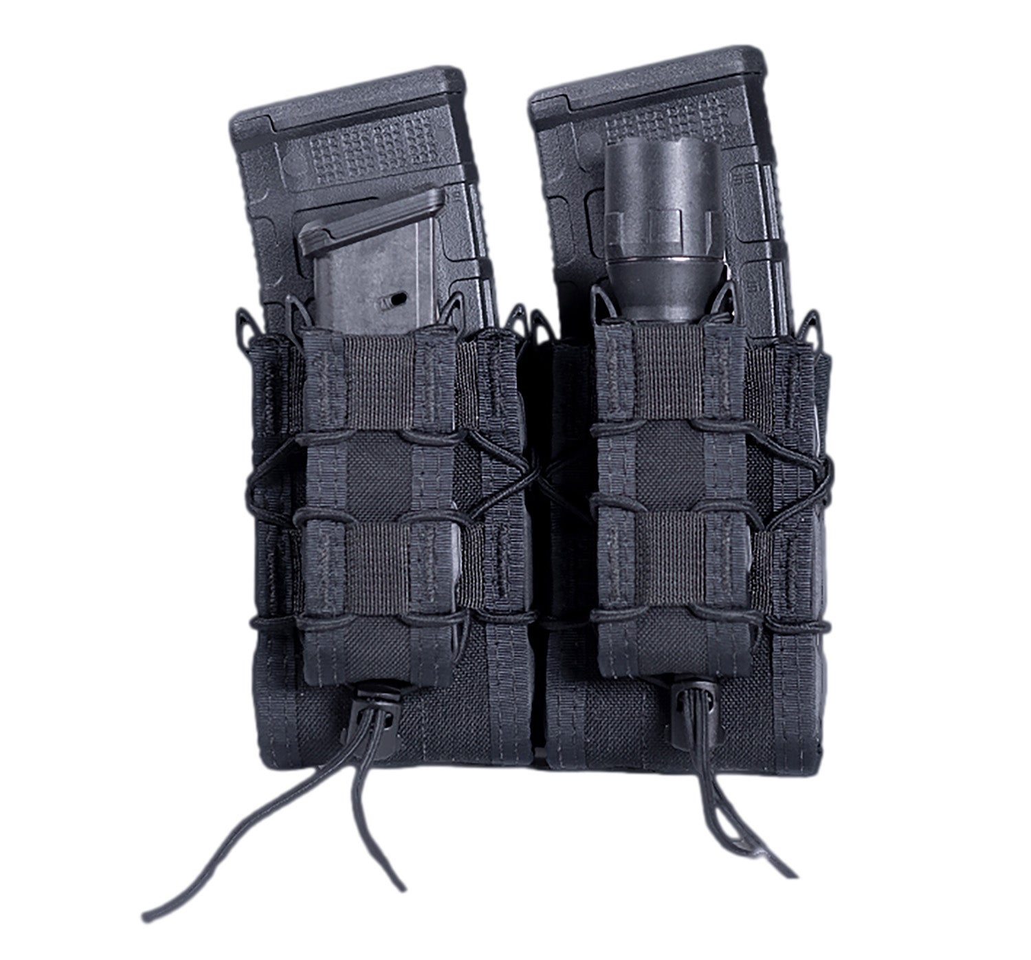 High Speed Gear 11DD02BK Double Decker TACO Black MOLLE Mag Carrier