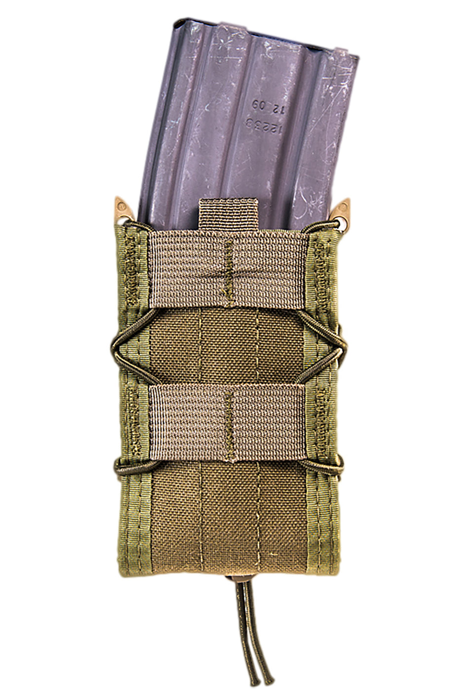 High Speed Gear 11TA00OD TACO OD Green Nylon MOLLE Compatible Rifle Mag Pouch